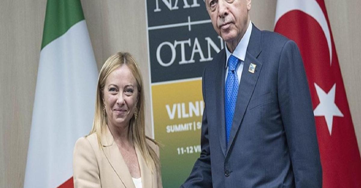 Erdoğan İtalya Başbakanı Meloni ile bir araya geldi