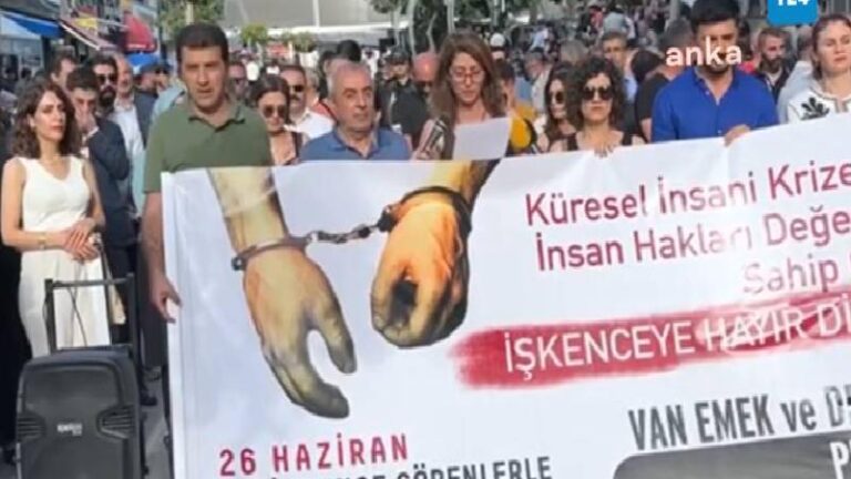 26 Haziran İşkence Görenlerle Dayanışma Günü’nde Van Emek ve Demokrasi Platformu’ndan “Cezasızlıkla Mücadeleye Devam” mesajı