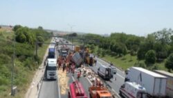 İstanbul TEM’de kaza: 2 yaralı