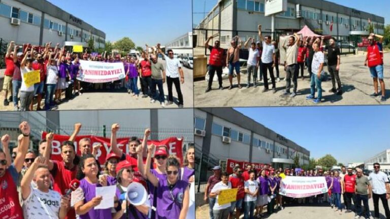 İzmir Kemalpaşa’da 52 gündür grevde olan metal emekçilerine dayanışma ziyareti