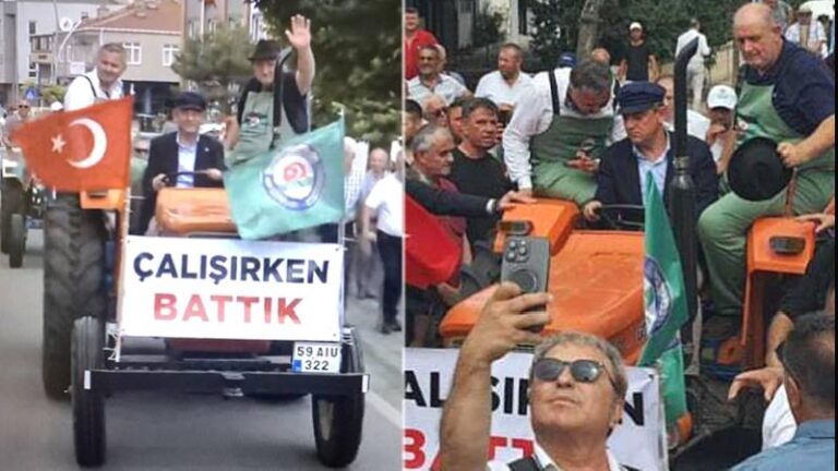 Özgür Özel Buğday Mitingi’ne traktör kullanarak geldi: Hakkınızı almanız için mücadele edeceğiz