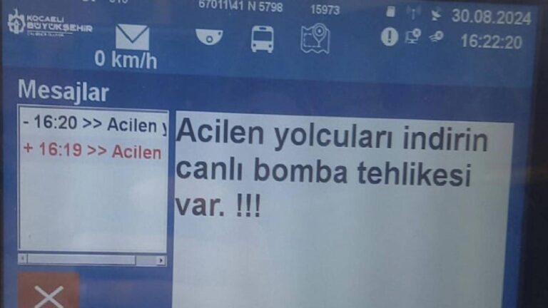 Kocaeli’de toplu taşıma uygulaması hacklendi, bomba ihbarı yapıldı: “Biz geldik, İslam’ın fedaileri geldi!”