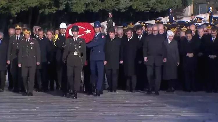Mustafa Kemal Atatürk’ün ebediyete intikalinin 86. yılında devlet erkânı Anıtkabir’de
