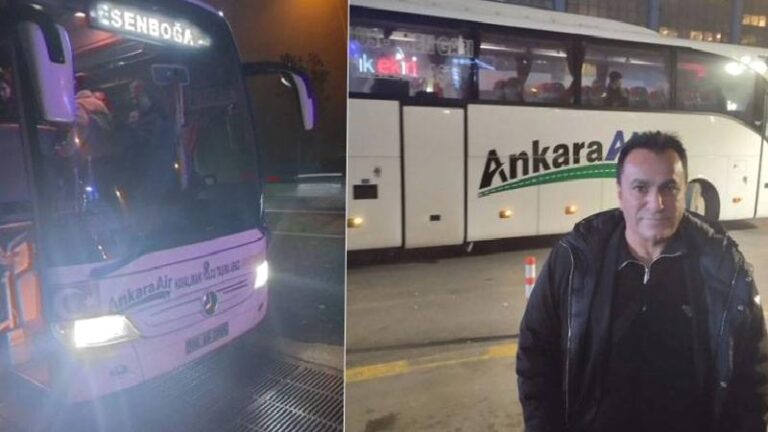 Yolcu otobüsünün şoförü bayıldı; direksiyon başına geçen polis faciayı önledi