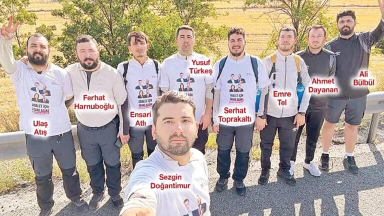 Adana’dan Silivri’ye yürüyen CHP’li 9 genç: Halk bize yiyecek-içecek desteği veriyor, köylü kadınlar çorba pişirmiş getiriyorlar, hiç unutmayacağız