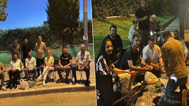 Şehitkamil Belediye Başkanı Umut Yılmaz’ın AKP’ye geçişine tepki gösteren CHP’lilerden belediye binası önünde oturma eylemi!