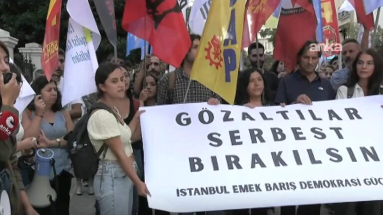 ESP’ye yönelik operasyona İstanbul Emek Barış ve Demokrasi Güçleri’nden protesto