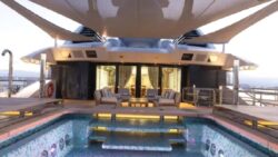 Helikopter pisti, sonsuzluk havuzu ve 8 oda: Rus milyarderin süper yatı açık artırmaya çıkarıldı