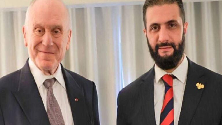 Suriye Geçici Cumhurbaşkanı Şara, New York’ta Dünya Yahudi Kongresi Başkanı Lauder ile görüştü