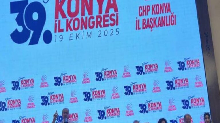 CHP Konya 39. Olağan İl Kongresi | Ekrem İmamoğlu’nun mektubu okundu: Bilsinler ki biz diz çökmeyiz, kurdukları tuzakları bir bir aşacağız!