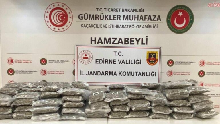 Edirne’de uyuşturucu operasyonu: Sahte basın kartıyla yakalandı