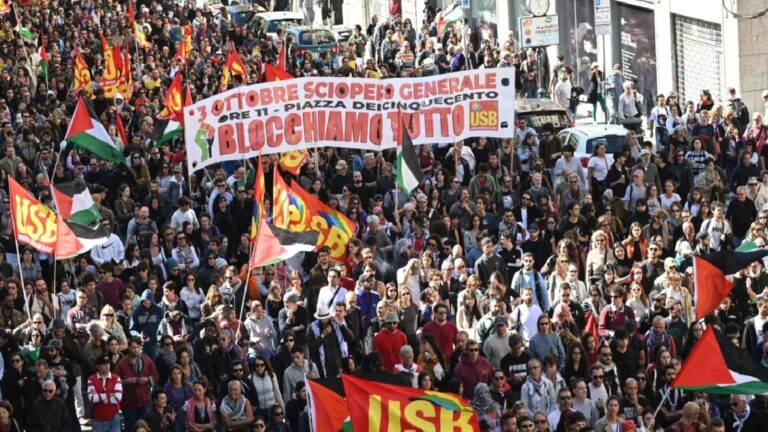 İtalya’da Gazze için genel grev: Milyonlar sokaklara döküldü