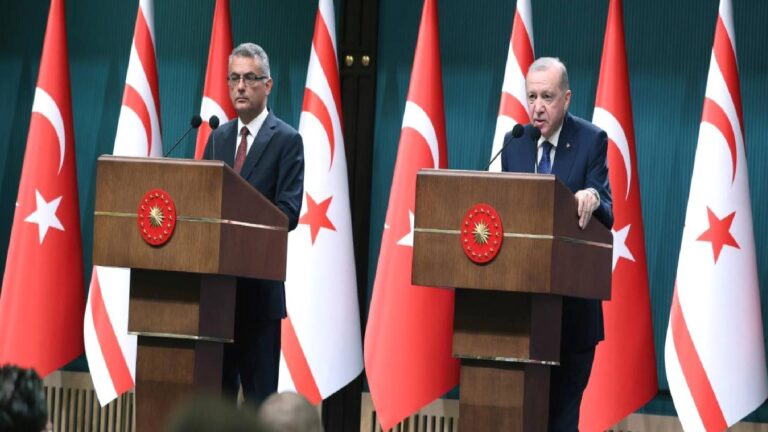 Erdoğan: Kıbrıs meselesinde en gerçekçi çözüm Ada’da iki devletin bir arada var olmasından geçiyor
