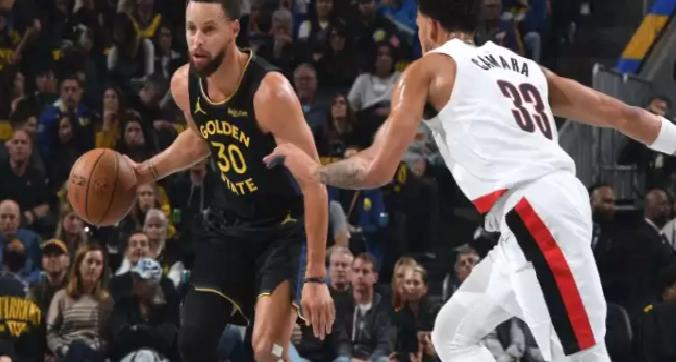 Blazers, Stephen Curry’nin 48 sayısına rağmen Warriors’ı yendi