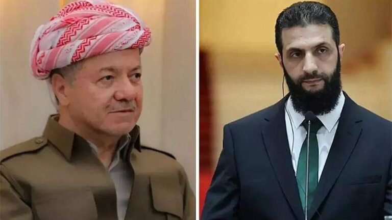 Kritik temas: Şara, “Kürtlerin tüm hakları korundu” dedi; Barzani Şam-SDG anlaşmasına destek verdi