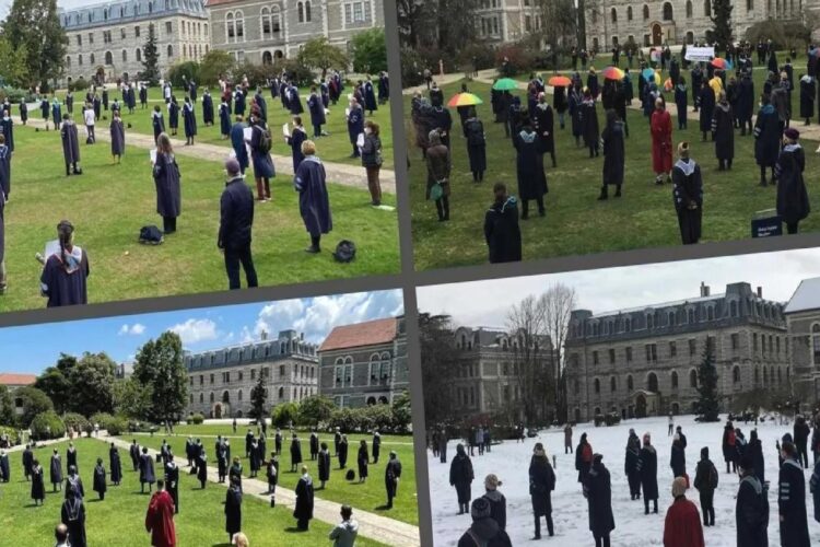 Boğaziçi’nde “kayyım rektör” protestosu: Akademisyen nöbetine katılan mezunlara kampüs yasağı getirildi!