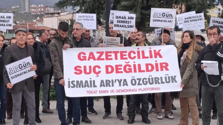 Gözaltına alındığı Tokat’ta “İsmail Arı için özgürlük” çağrısı: Gazetecilik suç değildir!