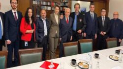 Perinçek, Elon Musk’ın babası Errol Graham Musk ile görüştü