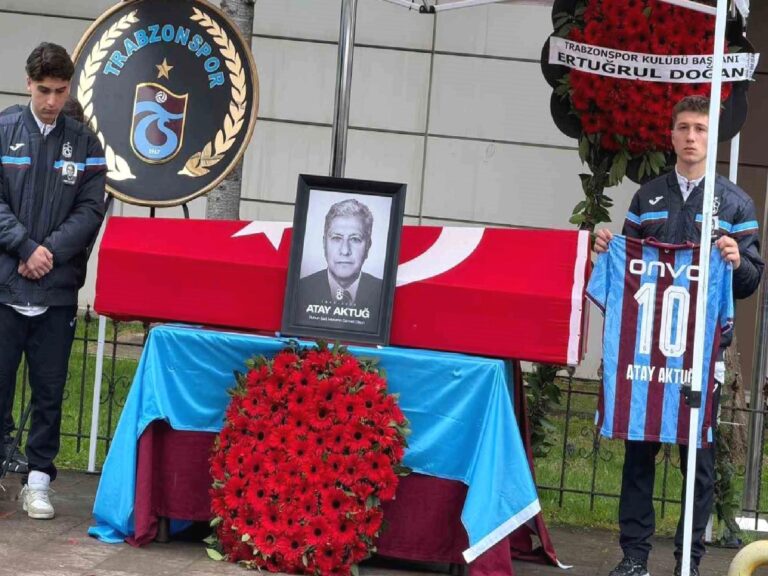 Trabzonspor’da hayatını kaybeden eski başkan Atay Aktuğ için tören düzenlendi