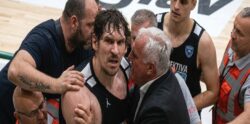 Boban Marjanovic çılgına döndü! 10 kişi zor tuttu
