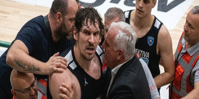 Boban Marjanovic çılgına döndü! 10 kişi zor tuttu