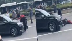 CHP Genel Merkezi önünde kalabalığın arasına dalan aracın plakası başka araca kayıtlı çıktı