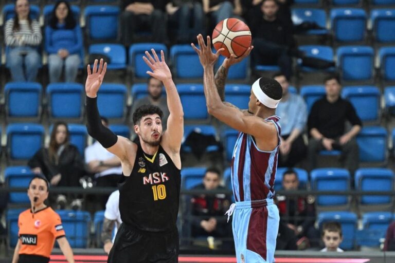 Trabzonspor’a yenilen Mersinspor, Basketbol Süper Ligi’ne veda etti