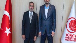 Özkan Arseven’den TBF Başkanı Hidayet Türkoğlu’na ziyaret