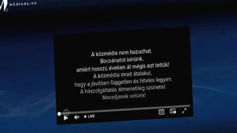 Macar devlet kanalından Orban dönemindeki yalanlar için özür