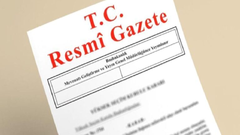 Resmi Gazete’de bugün (29.07.2026)