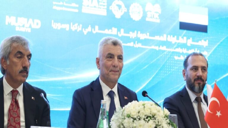 Bakan Bolat, Halep’te Türk ve Suriyeli iş insanlarıyla bir araya geldi