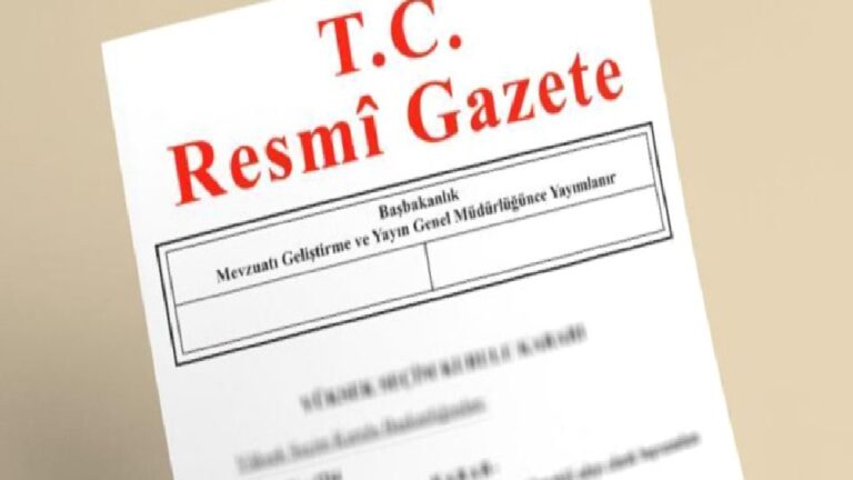 Resmi Gazete’de bugün (15.09.2026)